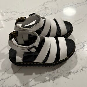 Dr. Martens Women’s White and Black Sandals